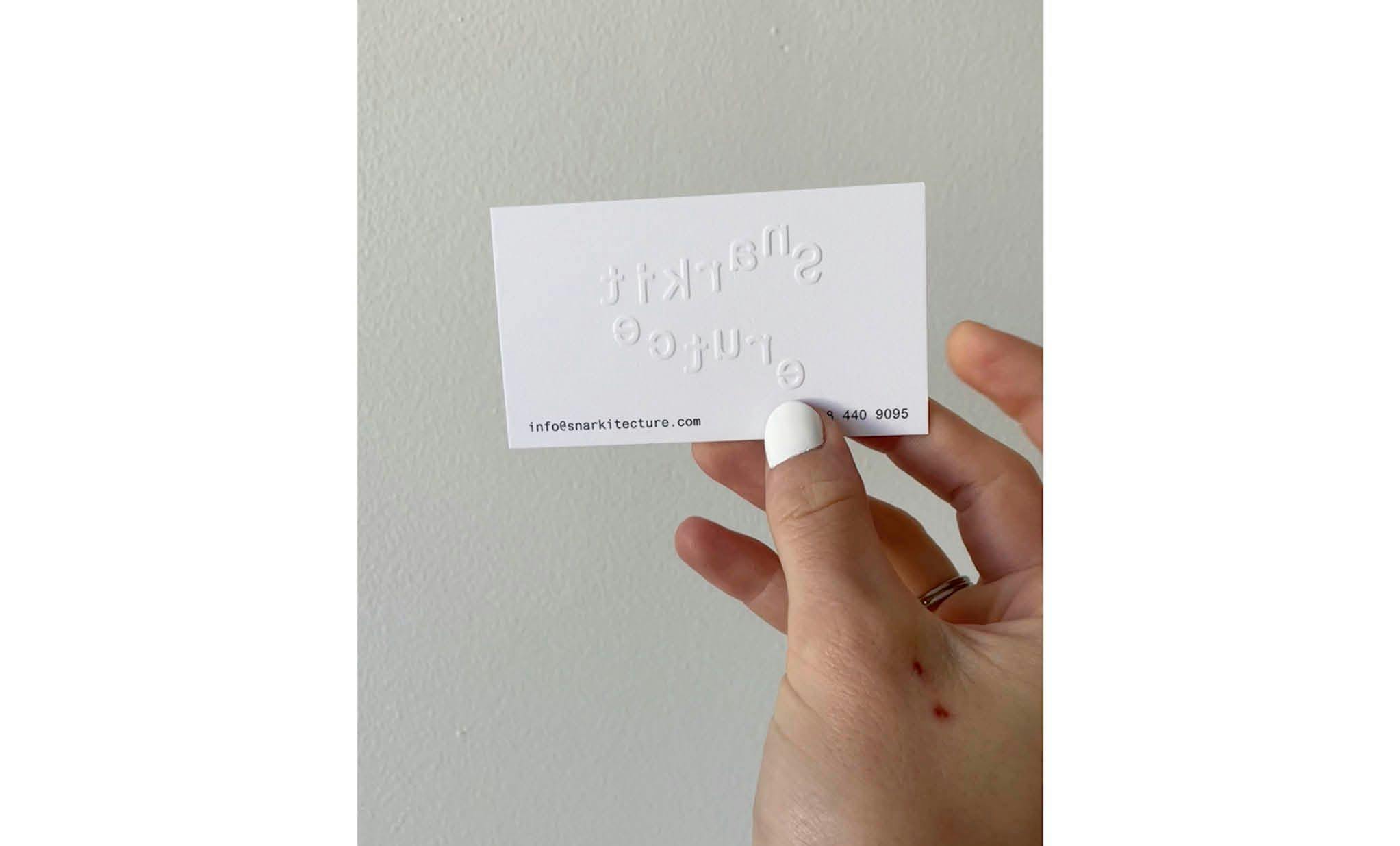 Snarkitecture business card back
